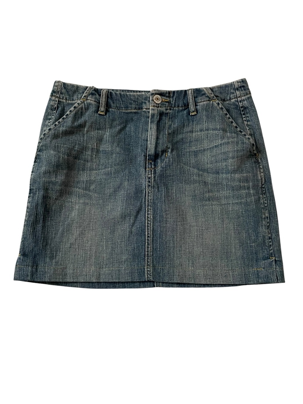 Banana Republic Y2K Medium Wash Mini Utility Skirt-Gorpcore Sz 10